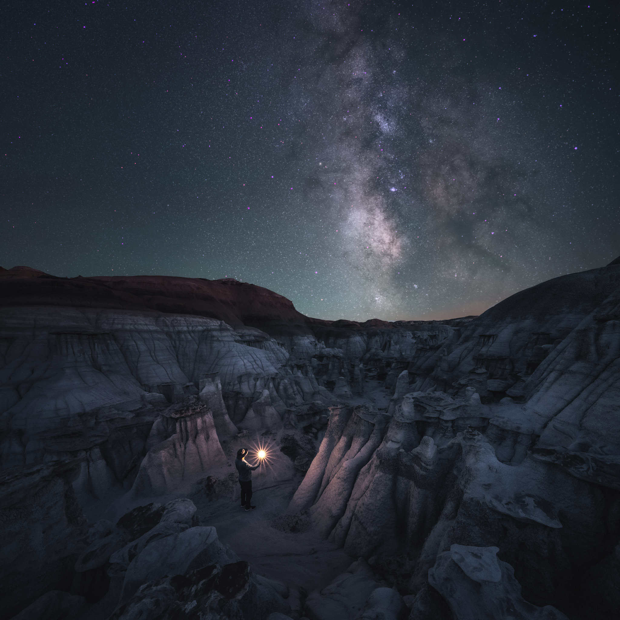 Chris Draughon's Milky Way photograph from a Bisti workshop