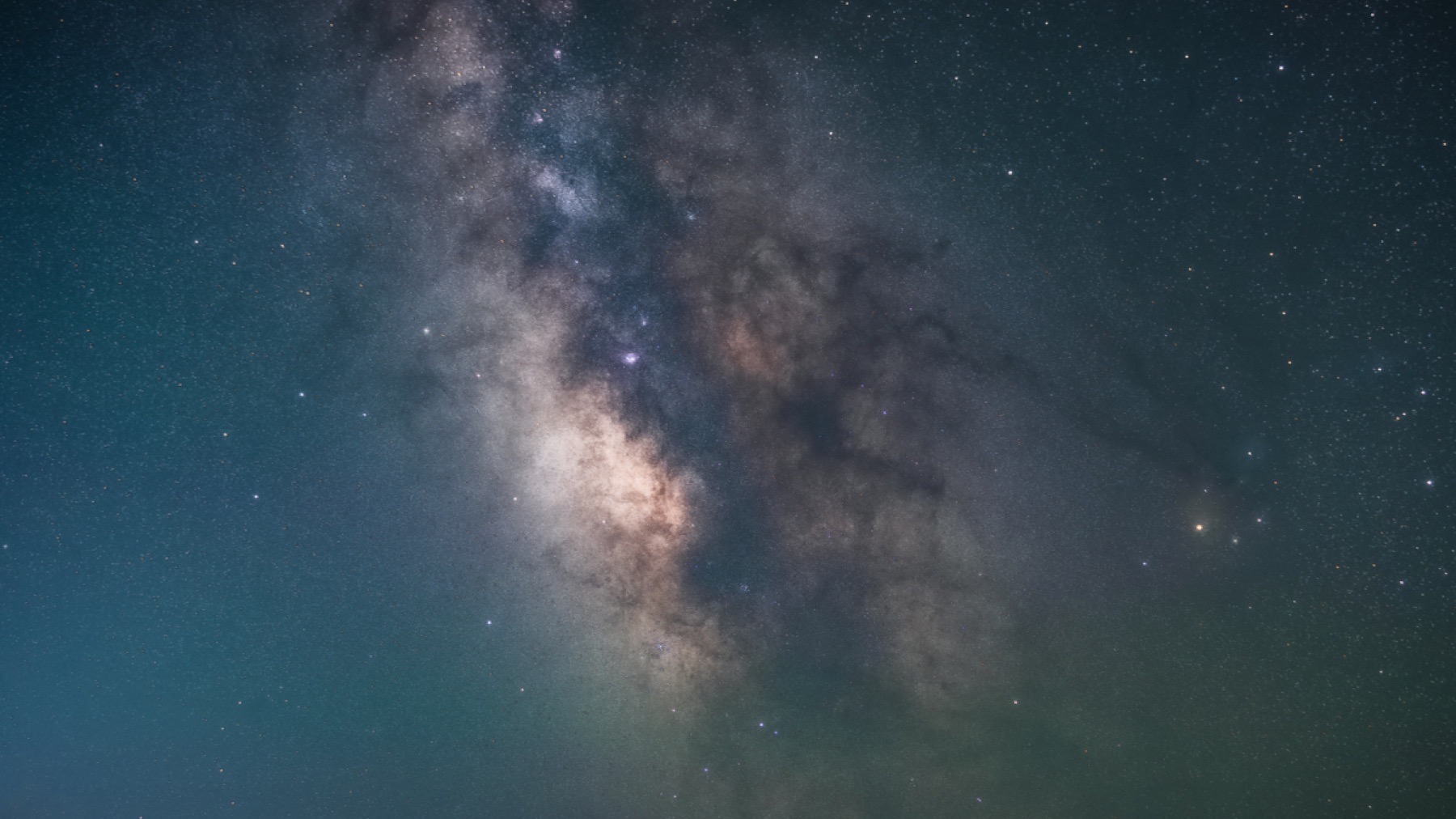 Close-up of the Milky Way galactic core with high detail and minimal noise