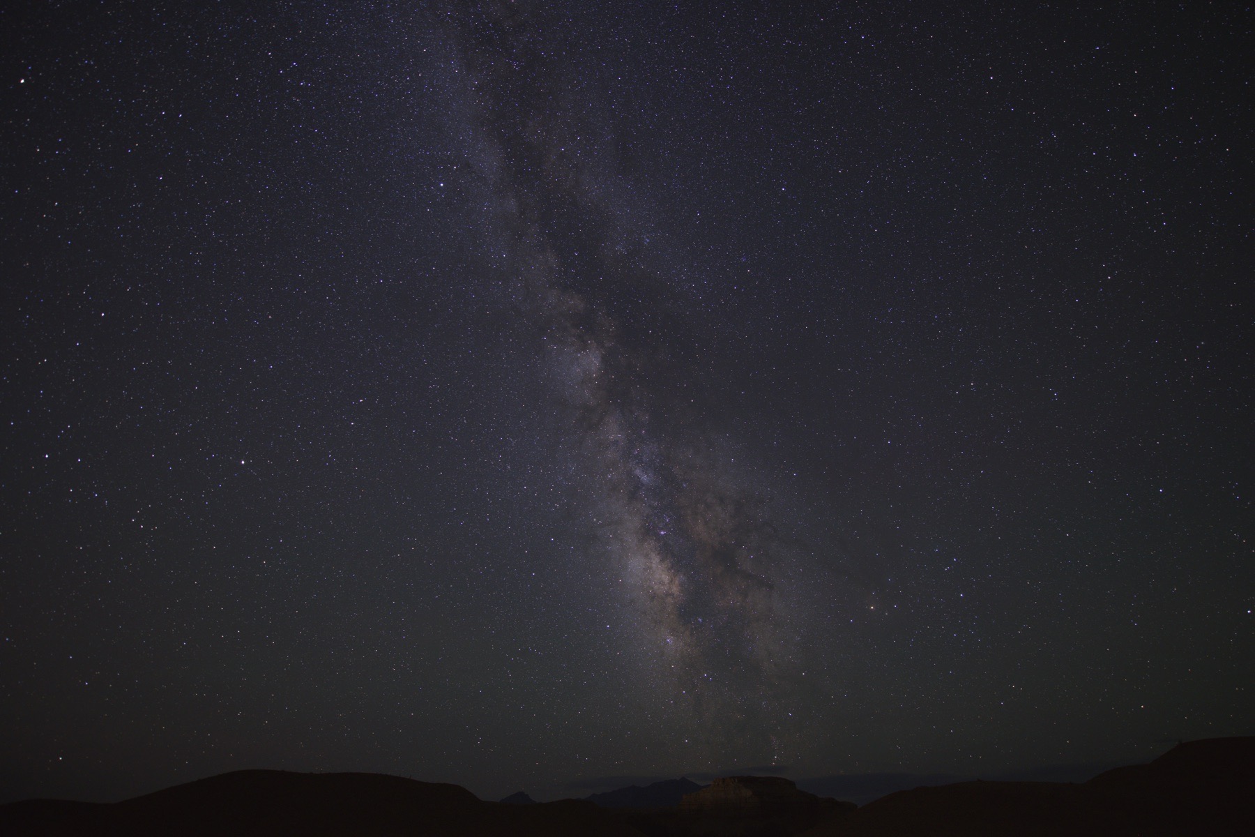 Milky Way composite made with the Min Horizon Noise algorithm