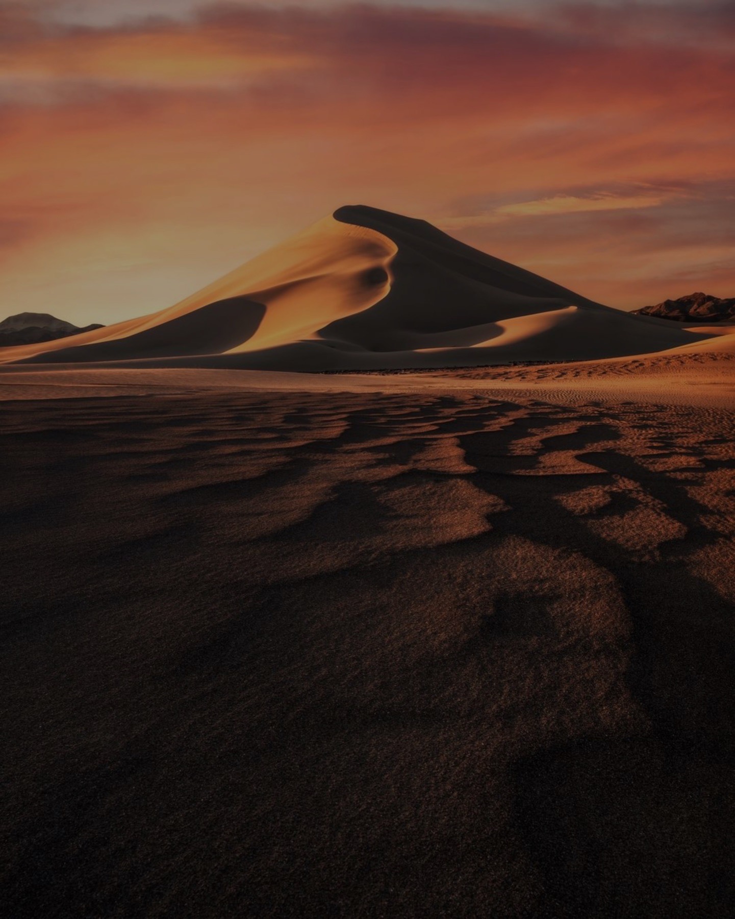 Layered coastal landscape